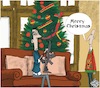 Cartoon: A typical family (small) by Christi tagged usa,merry,christmas,repubblicano,tipica,famiglia,destra,americana