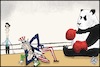 Cartoon: Accordo (small) by Christi tagged cina,canada,usa,lady,huawey