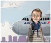 Cartoon: Ah revoir alitalia (small) by Christi tagged alitalia,air,france,macron