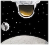 Cartoon: Apollo 11 (small) by Christi tagged apollo11,moon,armstrong