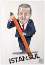 Cartoon: Erdogan cancels Istanbul (small) by Christi tagged erdogan,turchia,istanbul