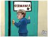 Cartoon: Lockdown germania (small) by Christi tagged germania,lockdown,merkel,covid