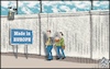 Cartoon: Unione di muri e filo spinato (small) by Christi tagged unione,europea,muri,era,trumpiana
