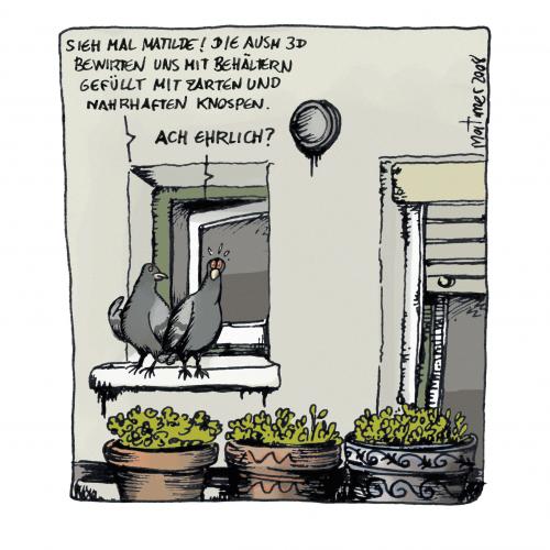 Cartoon: Eine wundervolle Welt (medium) by mortimer tagged mortimer,mortimeriadas,cartoon