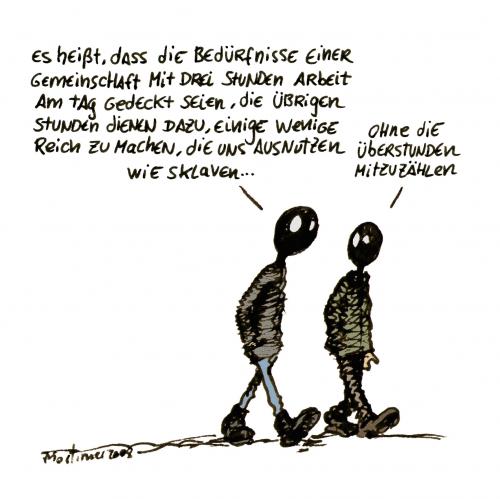 Cartoon: Eine wundervolle Welt (medium) by mortimer tagged mortimer,mortimeriadas,cartoon,alf,animal,liberation,front