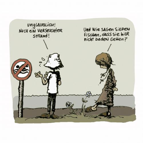 Cartoon: Eine wundervolle Welt (medium) by mortimer tagged mortimer,mortimeriadas,cartoon