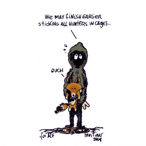 Cartoon: It is a wonderful world (medium) by mortimer tagged mortimer,mortimeriadas,cartoon,alf,animal,liberation,front