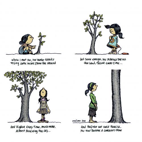 Cartoon: TREEHUGGER 1 of 4 (medium) by mortimer tagged mortimer,mortimeriadas,cartoon