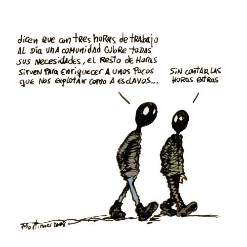 Cartoon: Un mundo maravilloso (medium) by mortimer tagged mortimer,mortimeriadas,cartoon