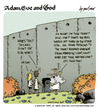 Cartoon: adam eve and god 31 (small) by mortimer tagged english,adam,eve,god,cartoon,comic,gag,mortimer,mortimeriadas,biblical,christian,original,sin,expulsion,paradise,eden,snake