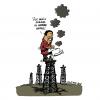Cartoon: Chavez Signals (small) by mortimer tagged mortimer mortimeriadas cartoon hugo chavez petroleo oil obama farc venezuela usa elections elecciones