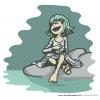 Cartoon: Najade (small) by mortimer tagged mortimer,mortimeriadas,cartoon,girls,cute,kwai,nayade,najade,pagan