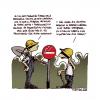 Cartoon: Un mundo maravilloso (small) by mortimer tagged mortimer,mortimeriadas,cartoon,chiste,obreros,laboral,jornada,65,horas,semanales,tabaquismo,tabaco,antitabaquiso,prohibido,fumar,pala,riesgos,laborales,extras