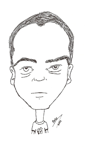 Cartoon: Jim Parsons - Sheldon Cooper 2 (medium) by perevilaro tagged sheldon,cooper,jim,parsons