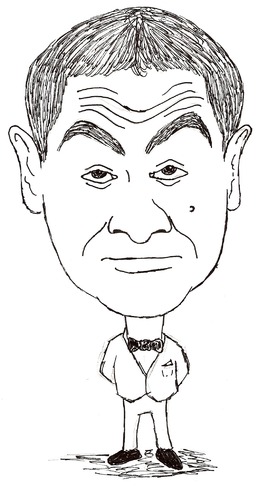 Cartoon: Rowan Atkinson - Johnny English (medium) by perevilaro tagged rowan,atkinson,bean,johnny,english