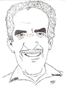 Cartoon: Gabriel garcia Marquez (small) by perevilaro tagged gabriel,garcia,marquez