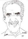 Cartoon: Gabriel garcia Marquez (small) by perevilaro tagged gabriel,garcia,marquez