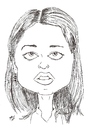 Cartoon: Robin Tunney - Theresa Lisbon (small) by perevilaro tagged robin tunney theresa lisbon mentalist