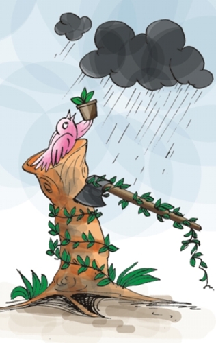 Save Tree By ashokadepal | Nature Cartoon | TOONPOOL