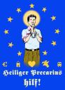 Cartoon: saint precarious (small) by fab tagged globalization,saint,europe
