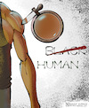 Cartoon: Human (small) by Nasif Ahmed tagged racism,blacklivesmatter,georgefloyde,humanity,black,peopleofcolor,discrimination