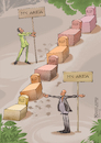 Cartoon: Process of  Divide and conquer (small) by Nasif Ahmed tagged usingcivilians,cartoon,political,leaders,silencingthegun