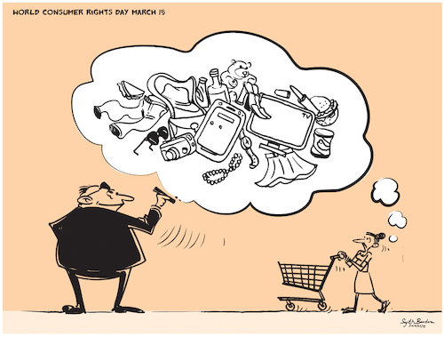 world consumer rights day By Sajith Bandara | Politics Cartoon | TOONPOOL