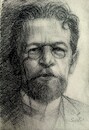 Cartoon: Anton Chekhov (small) by Sajith Bandara tagged chekhov