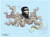 Cartoon: ISIS attackes to Sri Lanka. (small) by Sajith Bandara tagged isis,attack