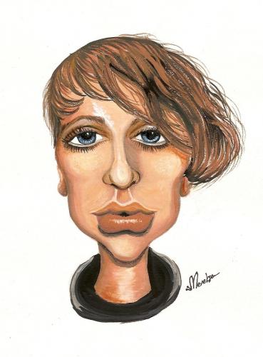 Cartoon: Carolina (medium) by menekse cam tagged carolina