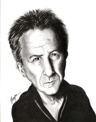 Cartoon: Dusti (medium) by menekse cam tagged dustin,hoffman,usa,american,actor,oscar,rain,man