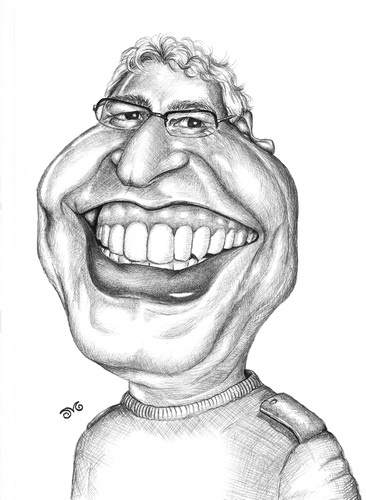 Cartoon: Luiz Carlos Fernandes (medium) by menekse cam tagged pencil,portrait,brazil,brazilian,caricatures,master,fernandes,carlos,luiz