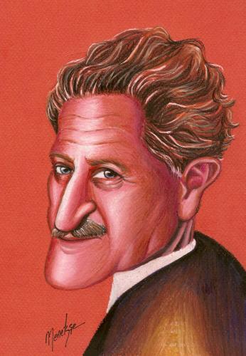 Cartoon: Nazim Hikmet RAN (medium) by menekse cam tagged poet,turkish,nazim,hikmet,ran,portrait