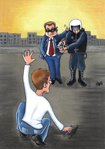 Cartoon: put down your weapon (medium) by menekse cam tagged karikaturist,yargilama,tutuklu,judgement,kart,musa,politics,dirty,political,cop,policeman,thief,police,arrest,thought,freedom,turkey,cartoonist,cartoonist,turkey,freedom,thought,arrest,police,thief,policeman,cop,political,dirty,politics