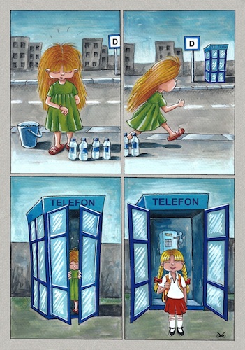 Cartoon: Strong Girls (medium) by menekse cam tagged strong,girls,future,education,school,study,lesson,telephone,box,strong,girls,future,education,school,study,lesson,telephone,box