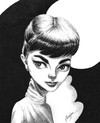 Cartoon: Audrey Hepburn (small) by menekse cam tagged audrey,hepburn,actress,english,holland,british,dutch,cinema,movie,oscar,belgium,belgian,sympathetic,innocent,beautiful,beauty