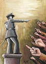 Cartoon: Awakening (small) by menekse cam tagged awakening,politic,military,power,war,peace,public,rebellion