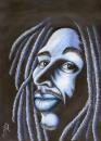 Cartoon: Bob MARLEY (small) by menekse cam tagged bob marley singer man portrait