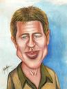 Cartoon: Brad Pitt (small) by menekse cam tagged brad pitt actor portrait