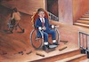 Cartoon: Empathy (small) by menekse cam tagged empathy,disabled,life,stairs,office,chair,wheel,wheelchair