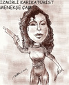 Cartoon: me by Hakan Ipek (small) by menekse cam tagged menekse,hakan,ipek,fighter,cartoonist,caricaturist,woman,weapon,longrange