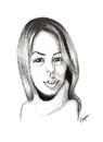 Cartoon: Nicoleta (small) by menekse cam tagged nicoleta,ionescu,romanian,artist