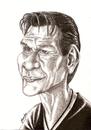 Cartoon: Patrick_Swayze (small) by menekse cam tagged patrick,swayze,american,actor,dancer,portrait