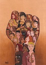 Cartoon: Unity (small) by menekse cam tagged racism,unity,race,united,punch,people,yumruk,power,irkcilik