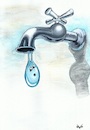 Cartoon: Water is life 2 (small) by menekse cam tagged water,su,hayat,drop,life,living,fountain,tap,musluk,cesme