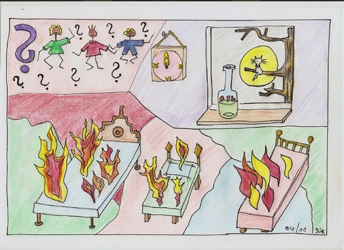 Cartoon: Rätsel Riddle     it is a song (medium) by skätch-up tagged midnightoil,beds,are,burning,music,hits