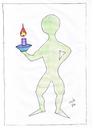 Cartoon: ARMLEUCHTER (small) by skätch-up tagged armleuchter,kerze,candle,licht,light