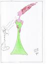 Cartoon: BREEZE - the skinny Lady (small) by skätch-up tagged van,skinny,lady,ventilator,briese,schlanke,dame