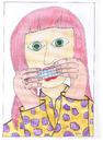 Cartoon: HEIKE  at BA_LU (small) by skätch-up tagged heike,meschke,ba,lu,stuttgart,esslingen,blues,base,in,town,musik,harmonica