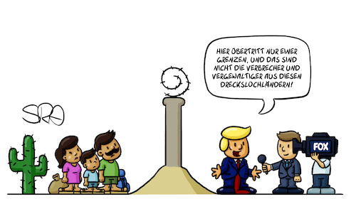 Cartoon: Trump und die Grenzen (medium) by Sven Raschke tagged donald,trump,usa,mauer,mexiko,einwanderer,einwanderung,flüchtlinge,donald,trump,usa,mauer,mexiko,einwanderer,einwanderung,flüchtlinge